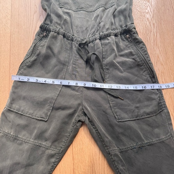 Aritzia Wilfred Free OLIVE Green Lyocell Valletta‎ Overalls Jumpsuit XXS - Picture 13 of 17
